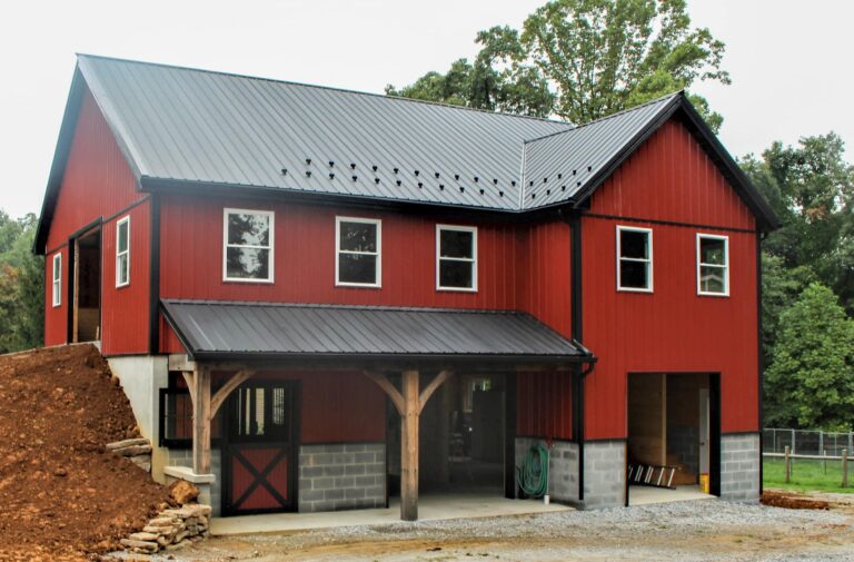 barn with wagler panel and siding