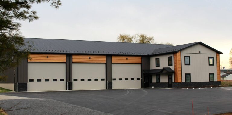 Black ,Charcoal and Copper Wagler Panel Garage