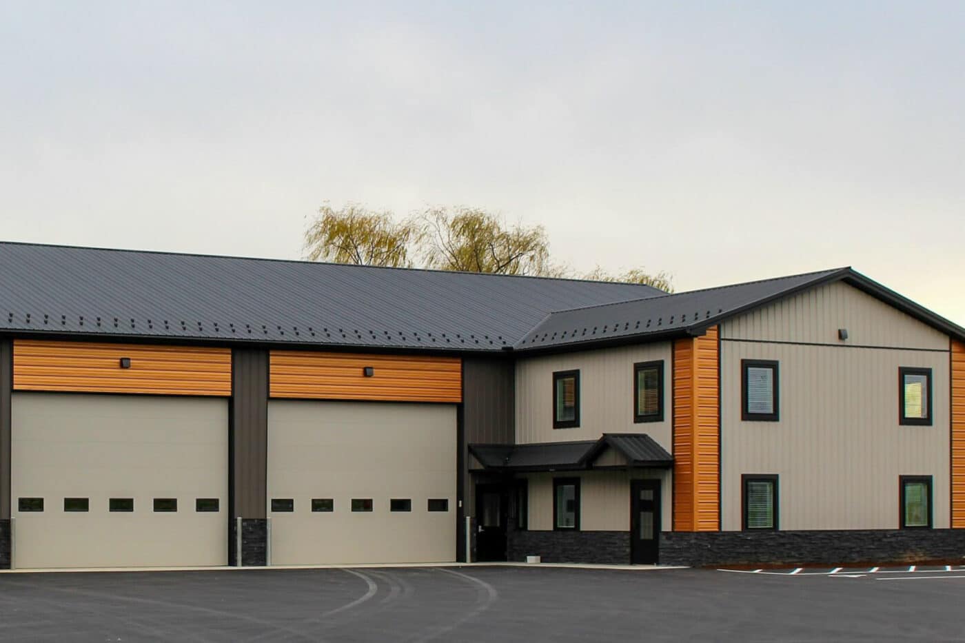 charcoal metal roofing and siding for workshops